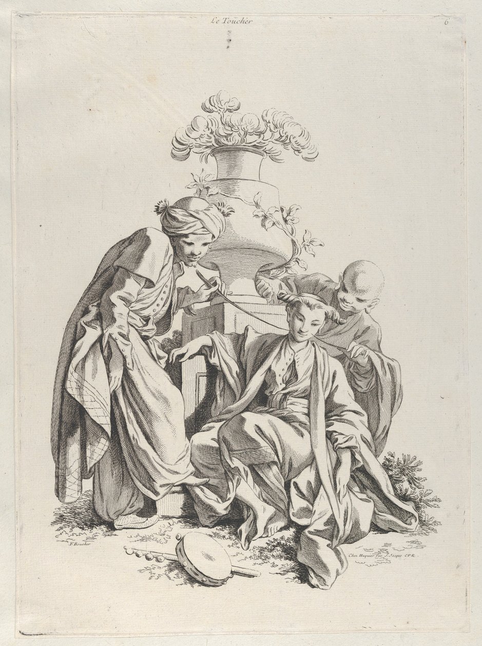 Kosketus, teoksesta ”Viisi aistia” tekijältä François Boucher