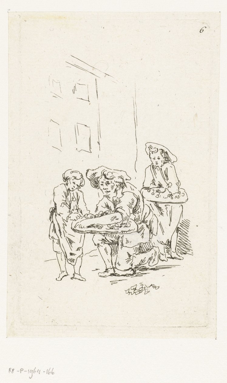 Kaksi katukauppiasta tekijältä François Boucher