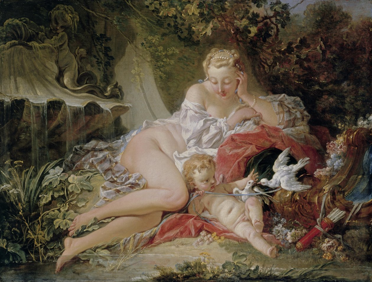 Venus ja Cupid tekijältä François Boucher
