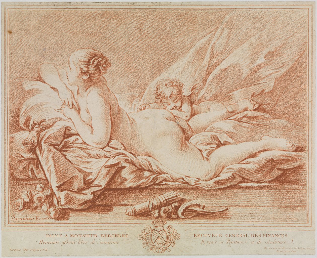 Venus ja Amor tekijältä François Boucher