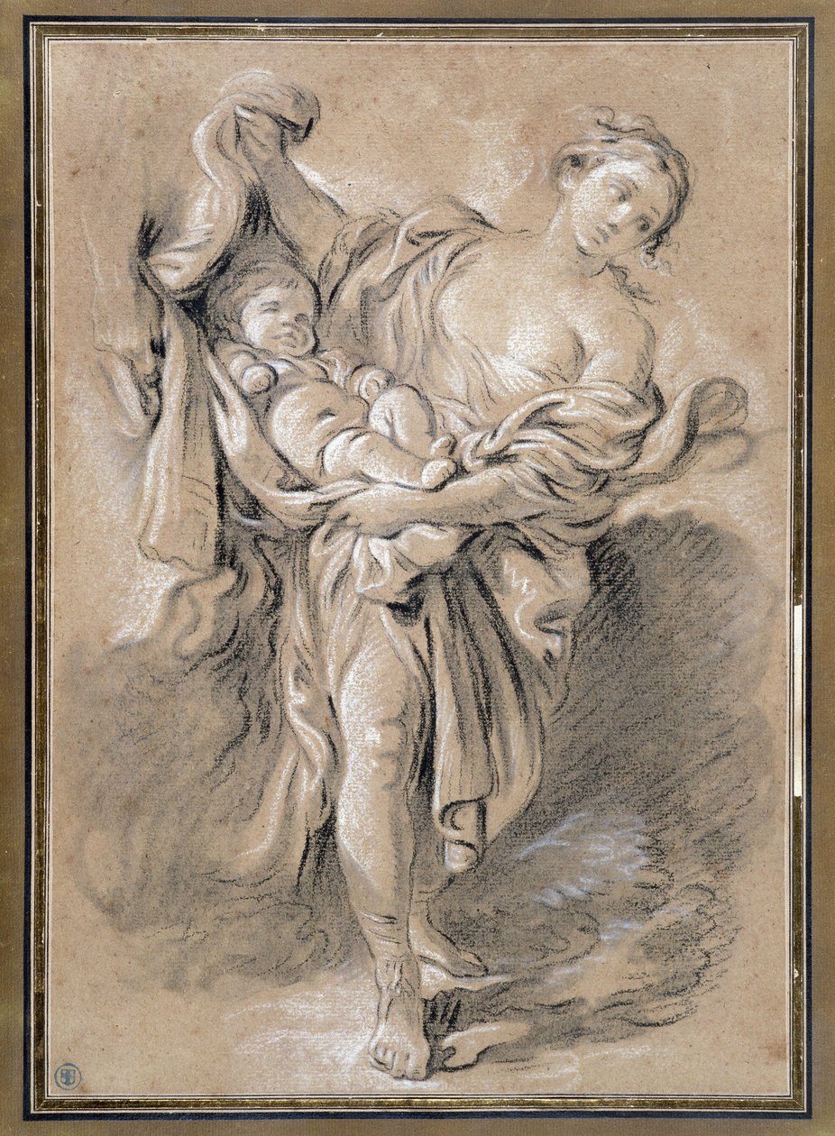 Nainen lapsen kanssa tekijältä François Boucher