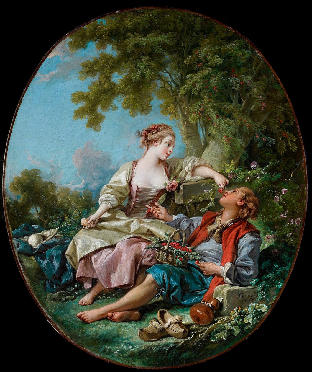 Francois Boucherin (1703-1770) maalaus ""puukengät" 1768 Ontarion taidegalleria, Toronto tekijältä François Boucher