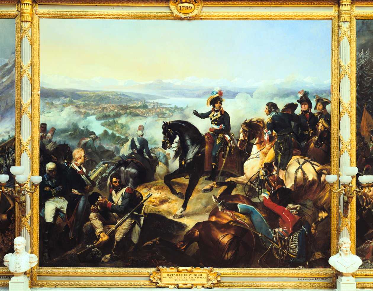 Zürichin taistelu, 25. syyskuuta 1799, c1800-c1842 tekijältä Francois Bouchot