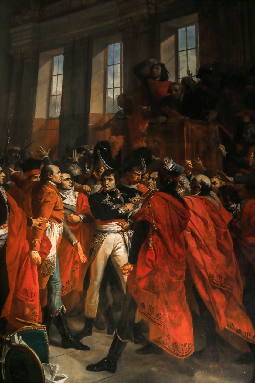 Kenraali Bonaparte viidensadan neuvostossa Saint-Cloudissa tekijältä Francois Bouchot