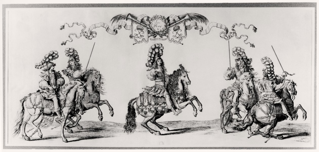 Karuselli Louis XIV:lle (1639-1715) n. 1662 tekijältä Francois Chauveau