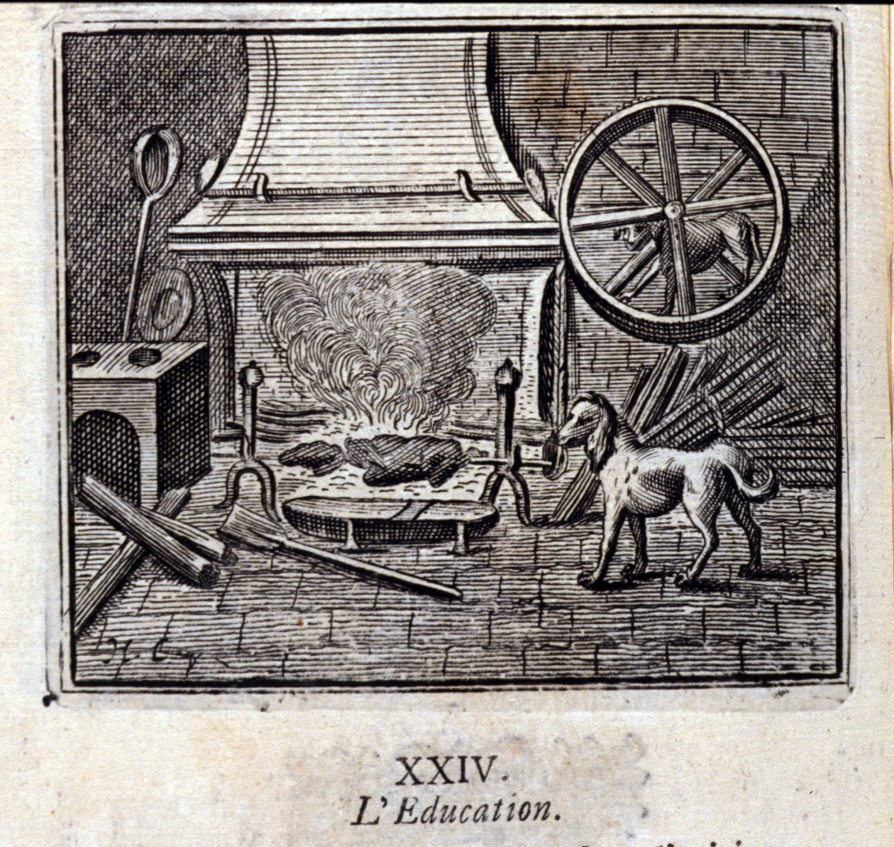 koulutus. Jean de La Fontainen (1621-95) sadut. Kuvitus: Francois Chauveau (1613-1676). Painos vuodelta 1728. tekijältä Francois Chauveau