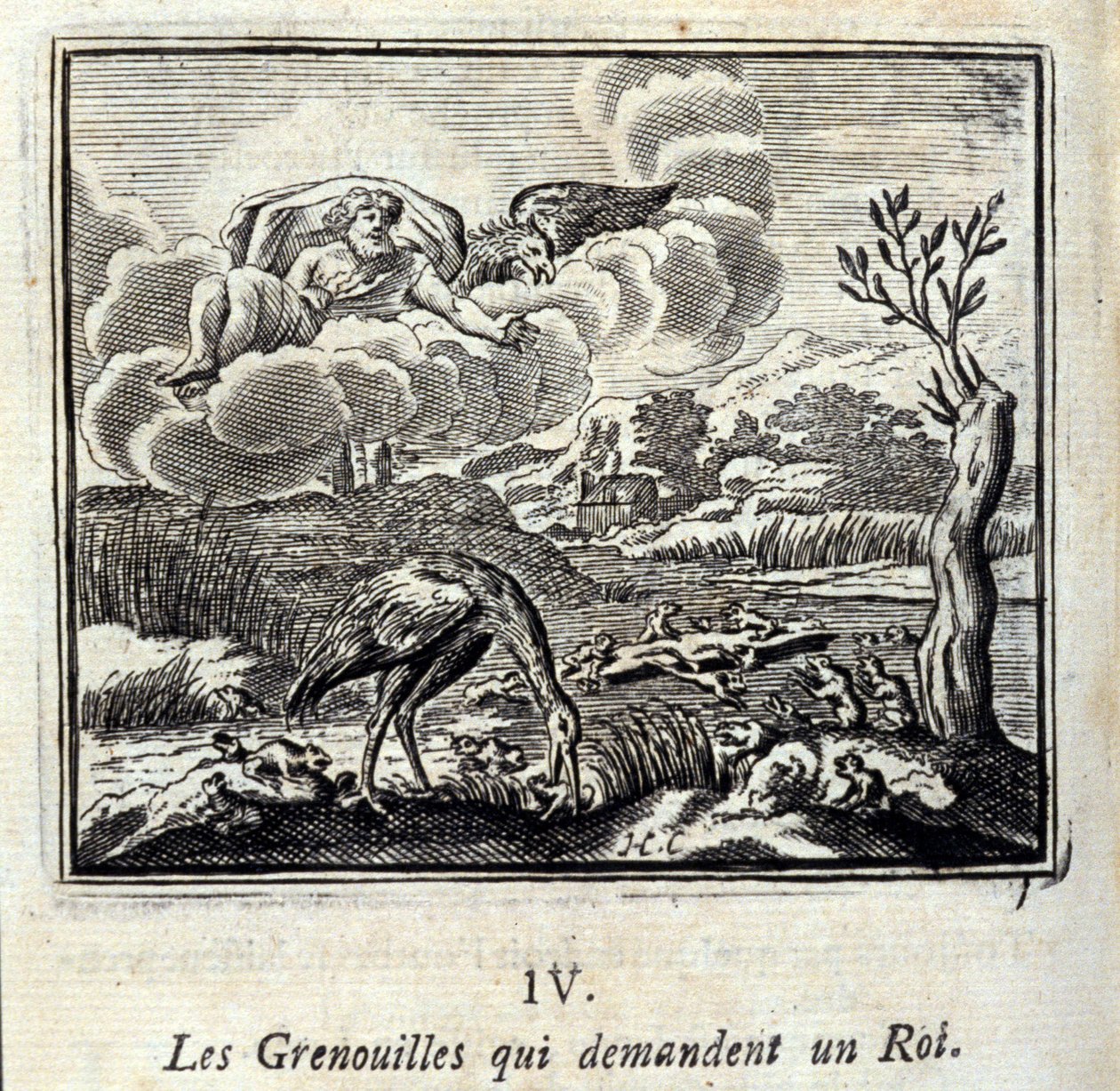 Jean de La Fontainen (1621-95) sadut. Kuvitus: François Chauveau (1613-1676). Painos vuodelta 1728. tekijältä Francois Chauveau