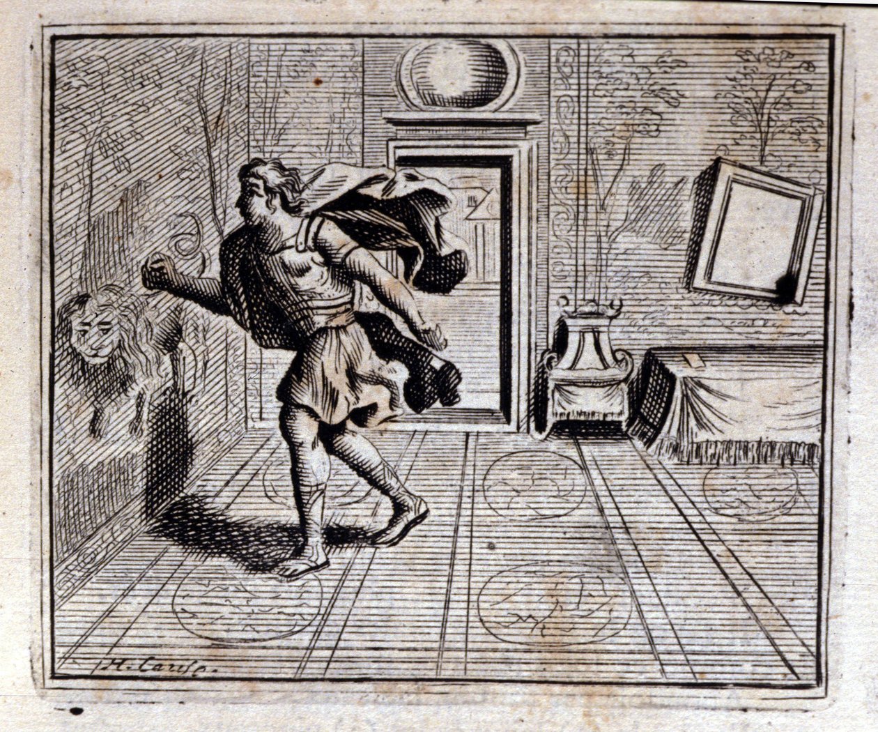 Horoskooppi. Jean de La Fontainen (1621-95) sadut. Kuvitus: François Chauveau (1613-1676). Painos vuodelta 1728. tekijältä Francois Chauveau