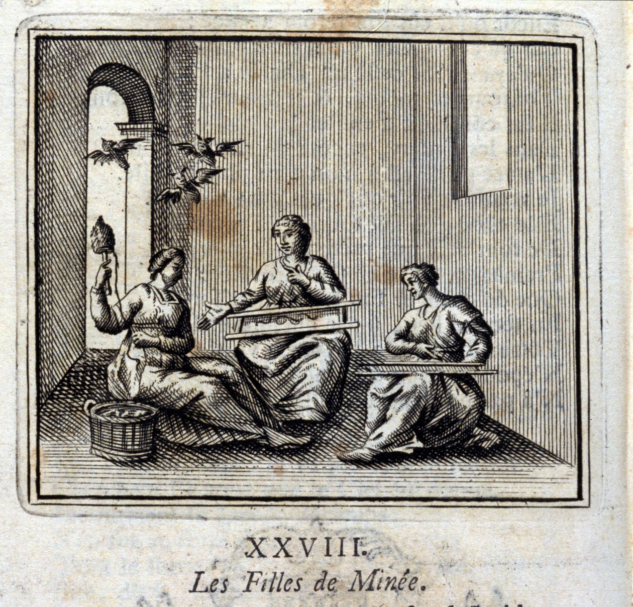Minun tyttäret. Jean de La Fontainen (1621-95) sadut. Kuvitus: François Chauveau (1613-1676). Painos vuodelta 1728. tekijältä Francois Chauveau