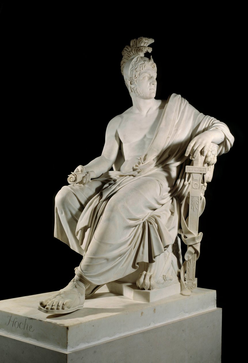 Lazare Louis Hochen (1768-1797), vallankumouksen ranskalaisen kenraalin muotokuva. Veistos Francois Dominique Aime Milhomme (1758-1823) Sun. 1,90 m Versailles, linnamuseo tekijältä Francois Dominique Aime Milhomme