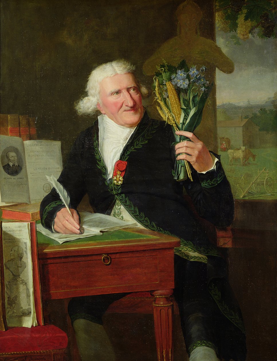Antoine Parmentierin (1737-1813) muotokuva 1812 (öljy kankaalle) tekijältä Francois Dumont