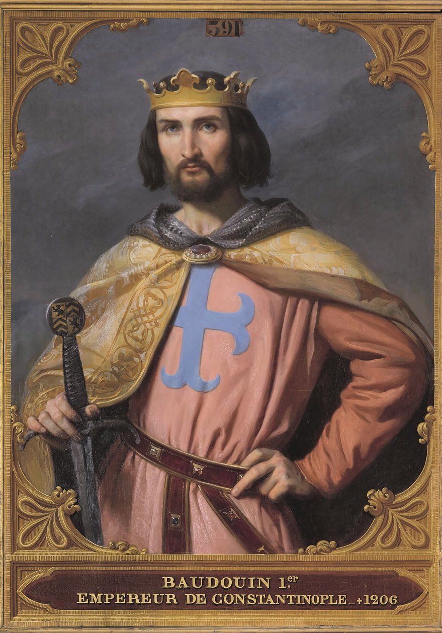 Baldwin I Konstantinopolista 1171-1205, 1845. tekijältä Francois Edouard Picot