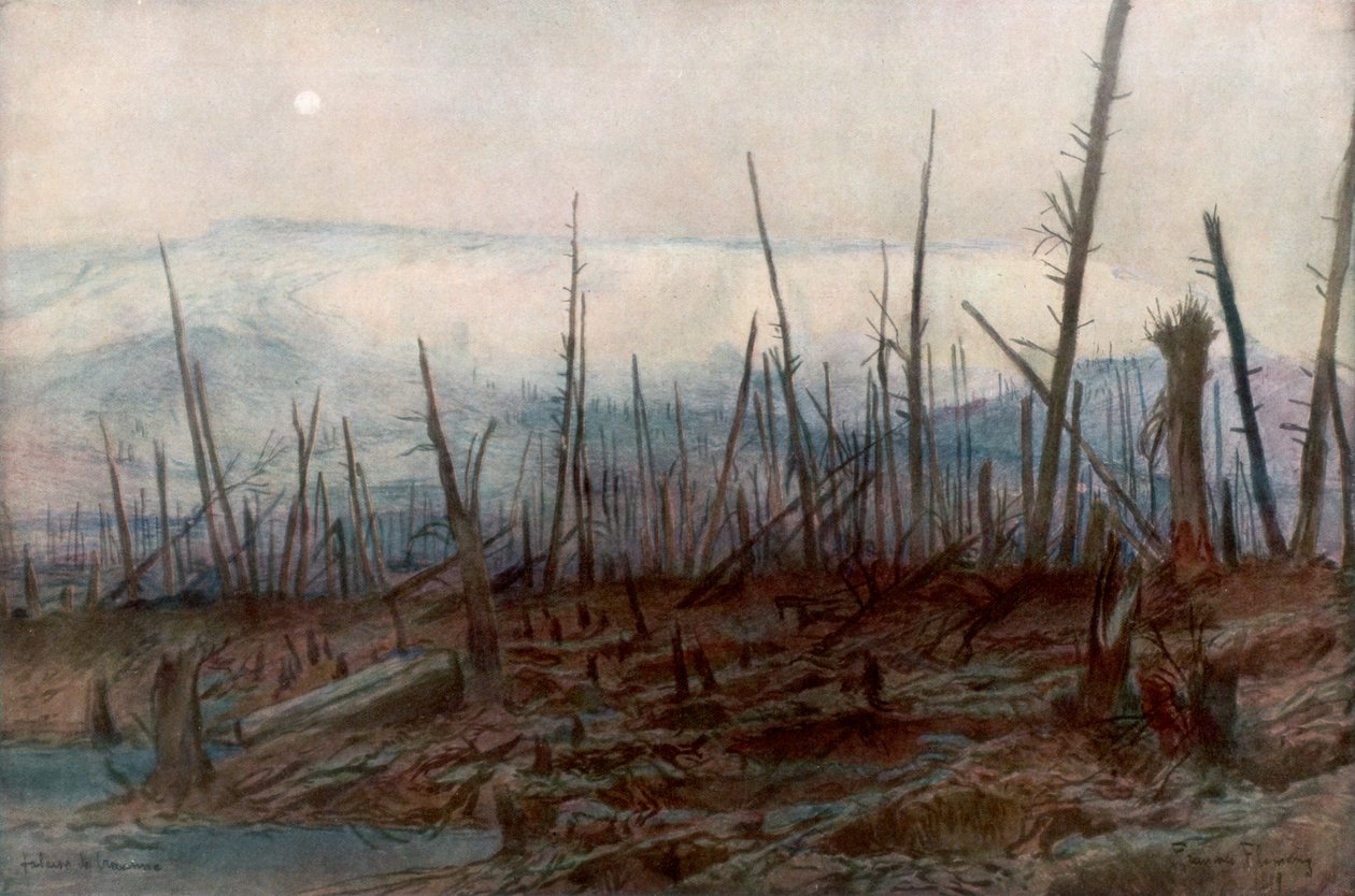 Craonnen kallio, c1917, 1926. tekijältä Francois Flameng