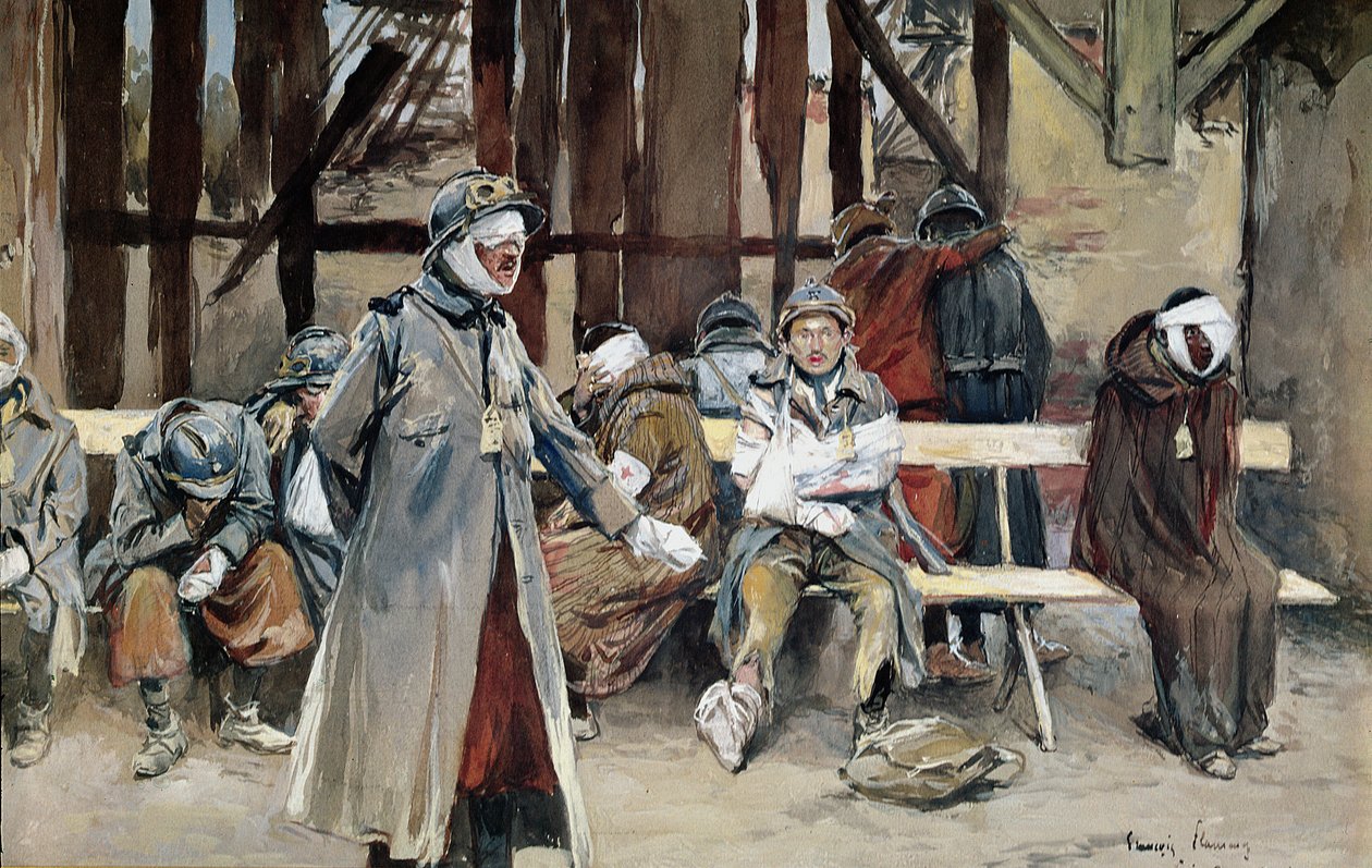 Maalaissairaala, 1916 tekijältä Francois Flameng