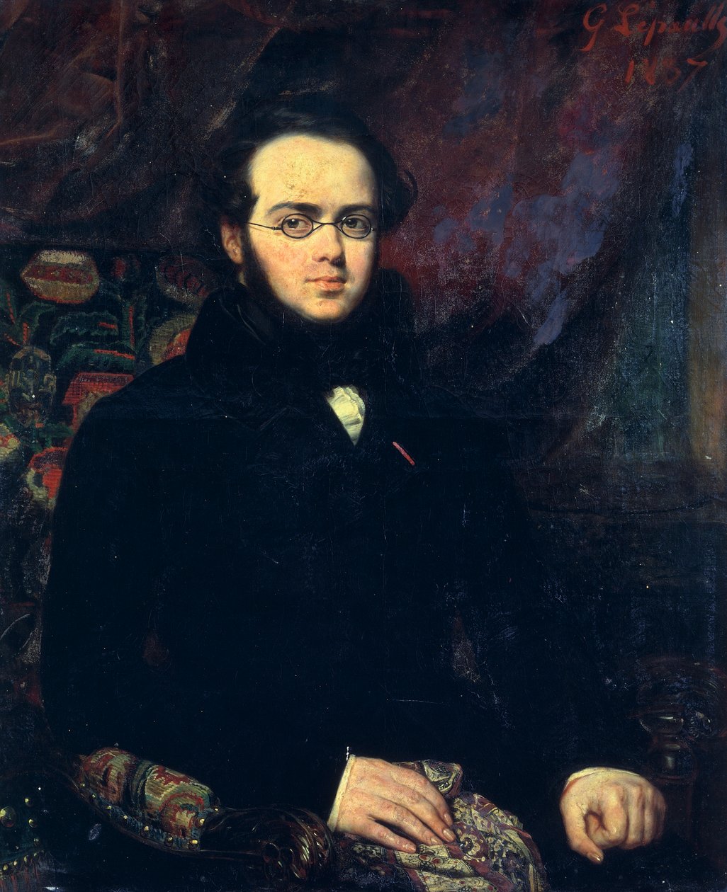 Jacques Fromental Elie Levyn muotokuva, joka tunnetaan nimellä Halevy (Pariisi tekijältä Francois Gabriel Guillaume Lepaulle