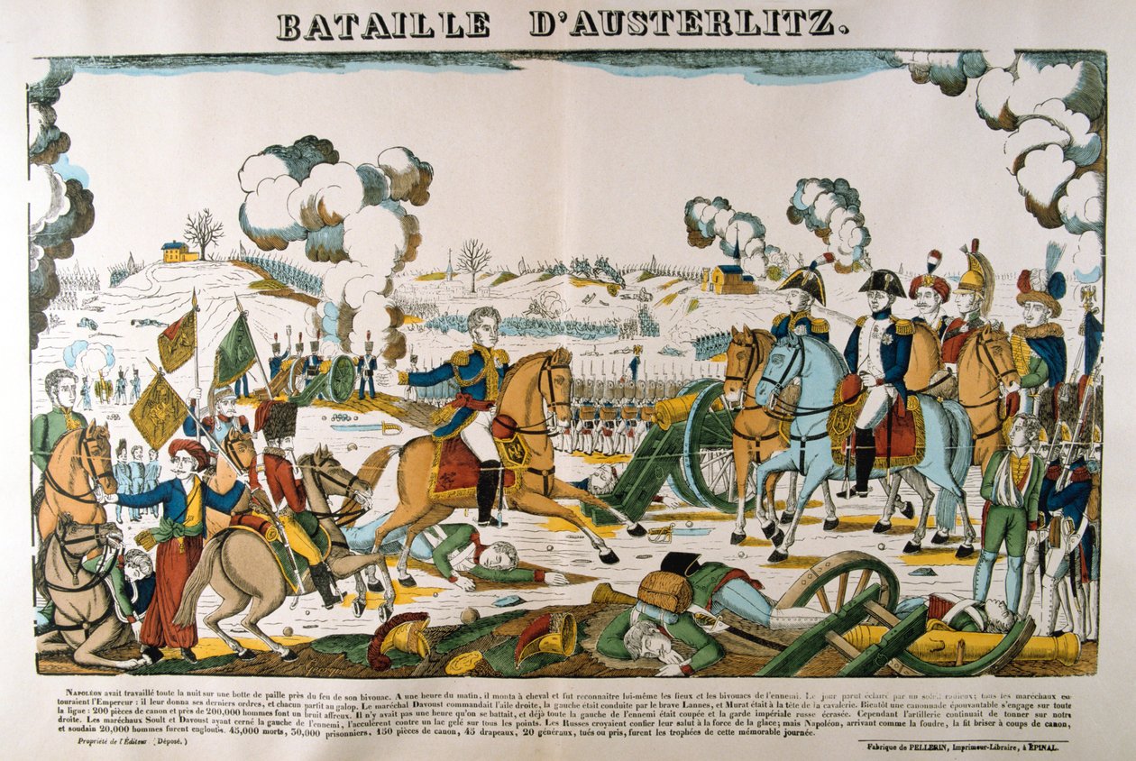Austerlitzin taistelu, 2. joulukuuta 1805, c1835 tekijältä Francois Georgin