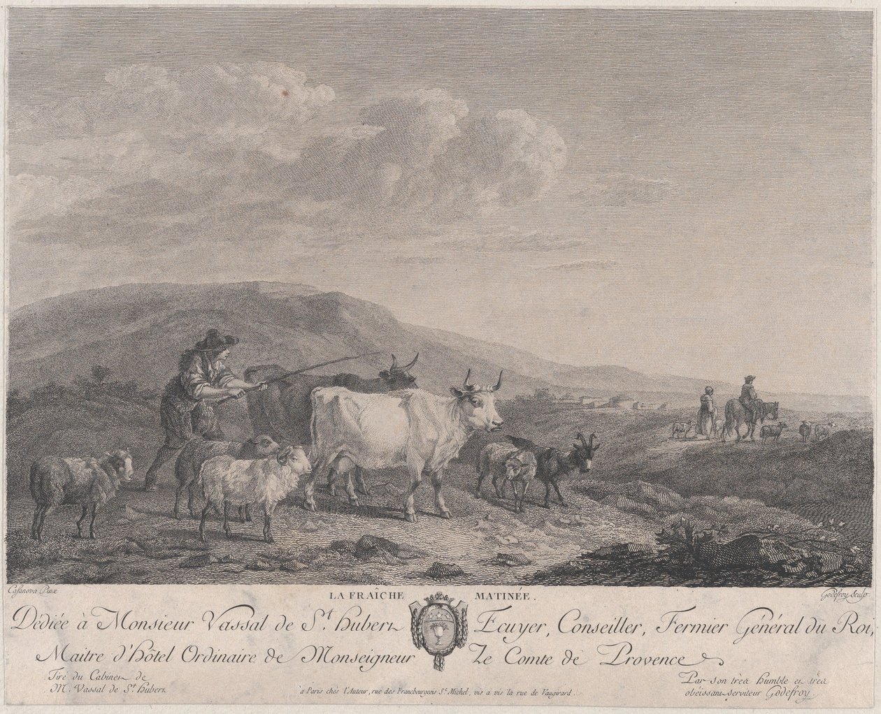 Tuore aamu, 1700-luvun loppu, 1800-luvun alku. tekijältä Francois Godefroy