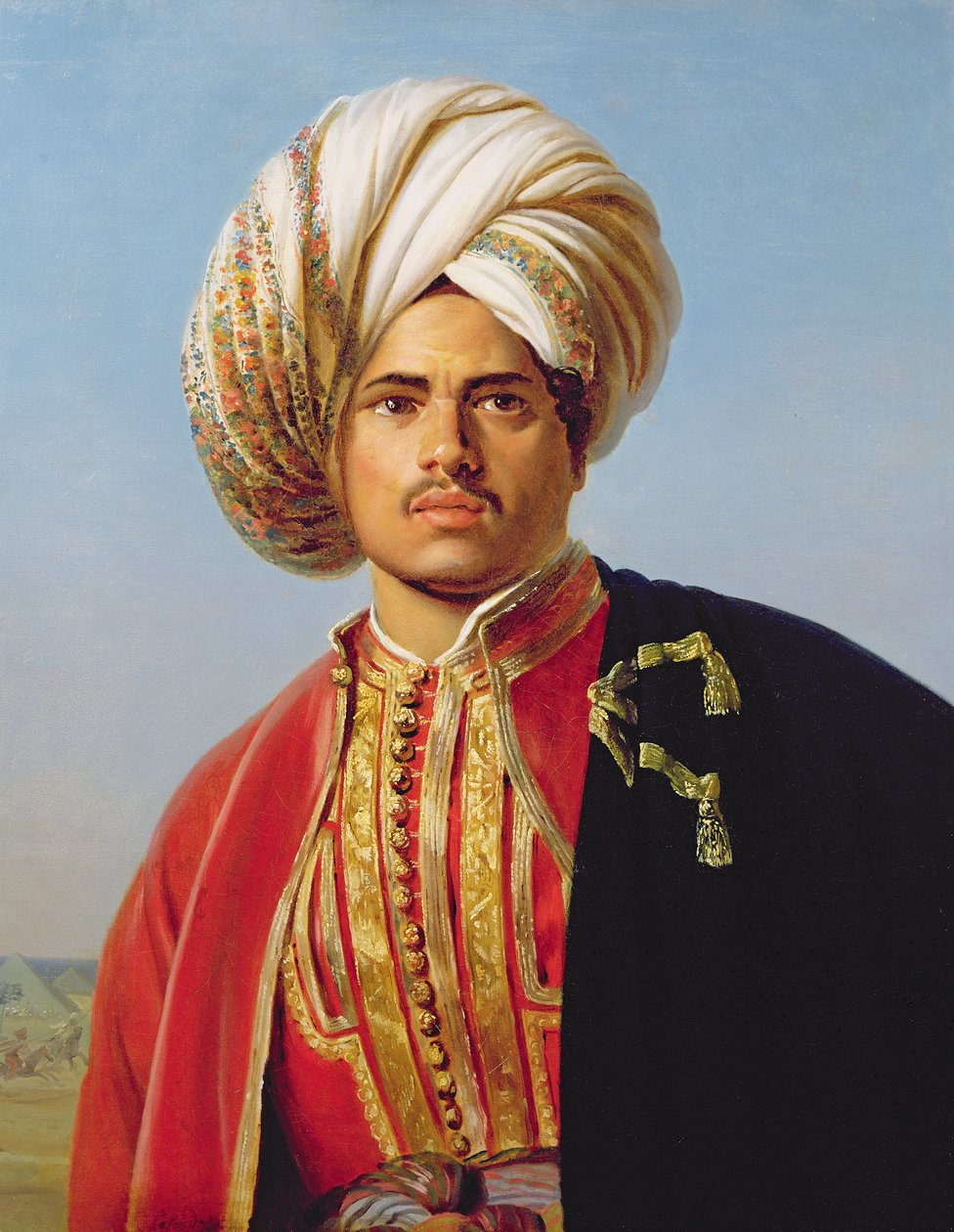Ottomaanien turbaanisoturi tekijältä Francois Henri Alexandre La Fond