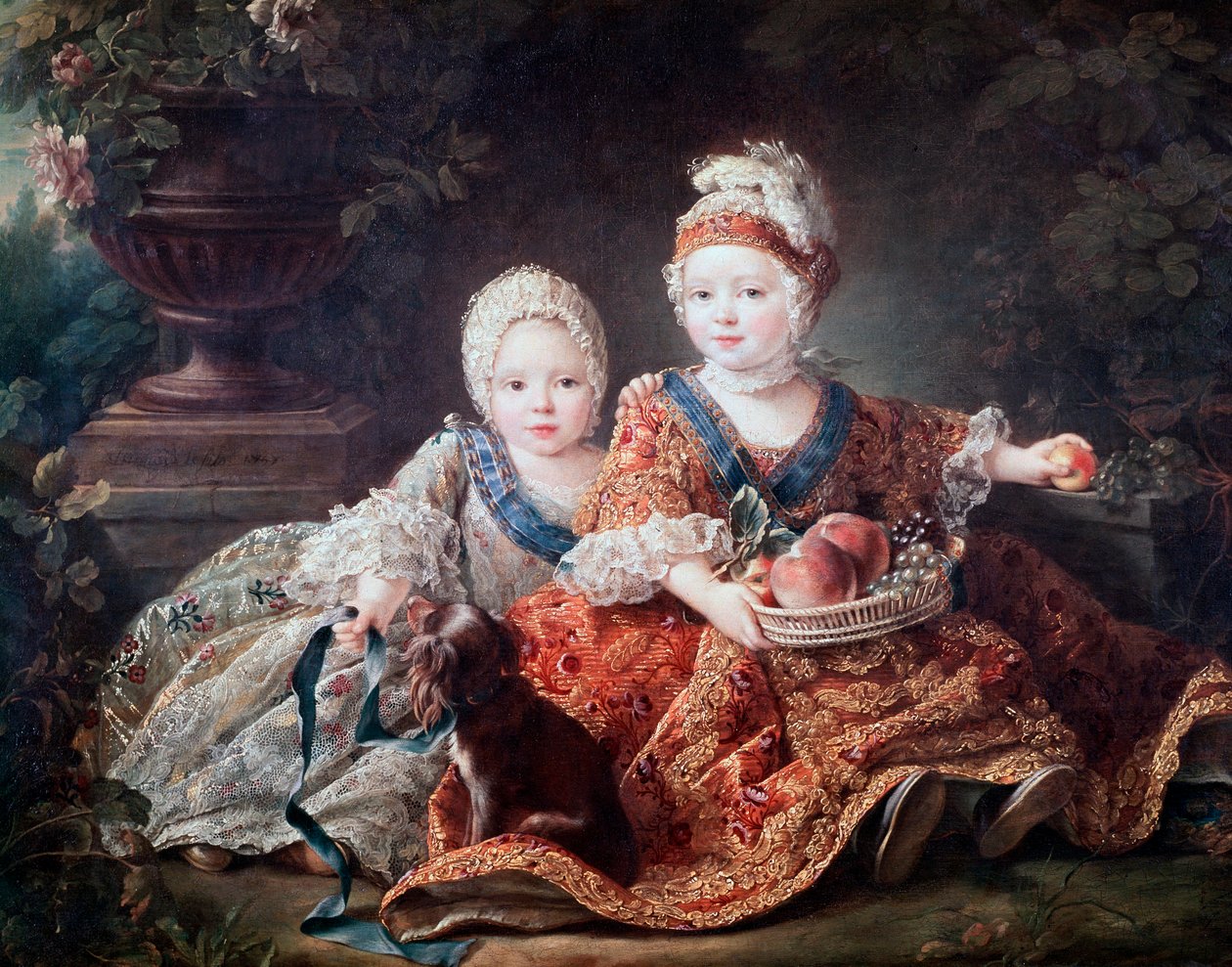Berryn herttua (myöhemmin Louis XVI) ja Provencen kreivi (myöhemmin Louis XVIII) lapsena tekijältä Francois Hubert Drouais