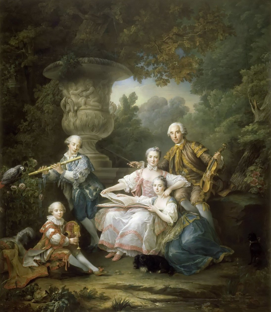 Louis II du Bouchet de Sourches perheineen tekijältä Francois Hubert Drouais