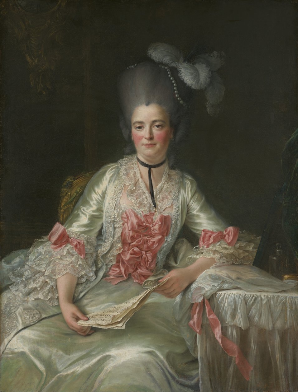 Marie Rinteau, nimeltään Mademoiselle de Verrières, 1761. tekijältä Francois Hubert Drouais