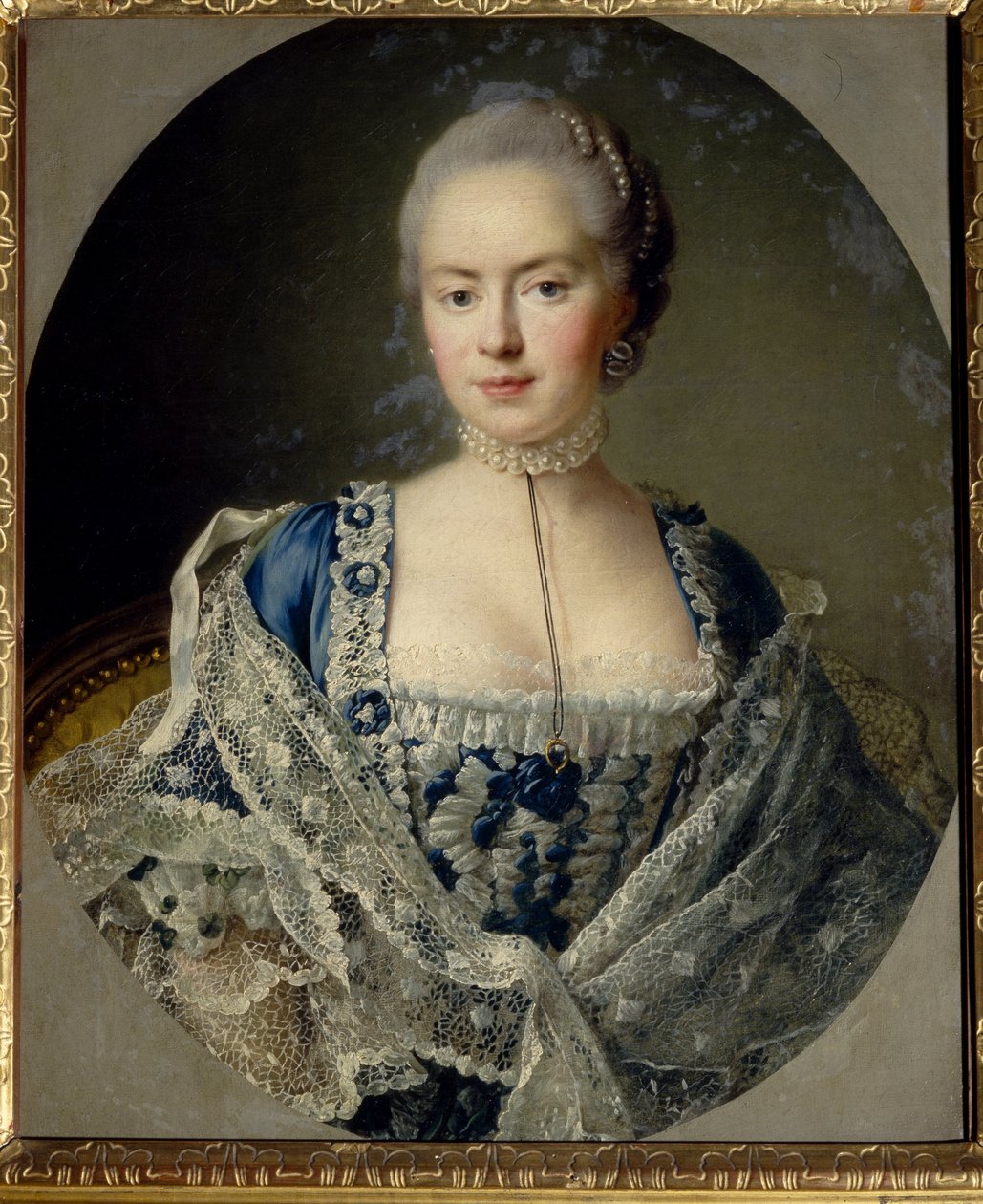 Prinsessa Daria Petrovna Saltykova (Saltykoff) muotokuva (s. Chernysheva) tekijältä Francois Hubert Drouais