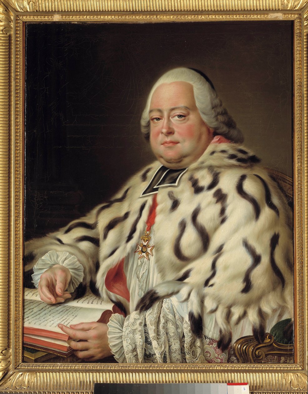 Muotokuva Francois Camille de Lorrainesta, Maltan ritarista (1726-1788) Marseillen Pyhän Victorin luostarista, Strasbourgin katedraalin kapitulin suurdekaanista. François Hubert Drouais