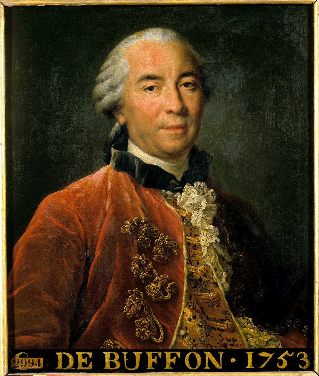Georges Louis Leclercin muotokuva, Buffonin kreivi, kuninkaallisten puutarhojen intendantti, luonnontieteilijä ja kirjailija (1707-1788). François Hubert Drouais