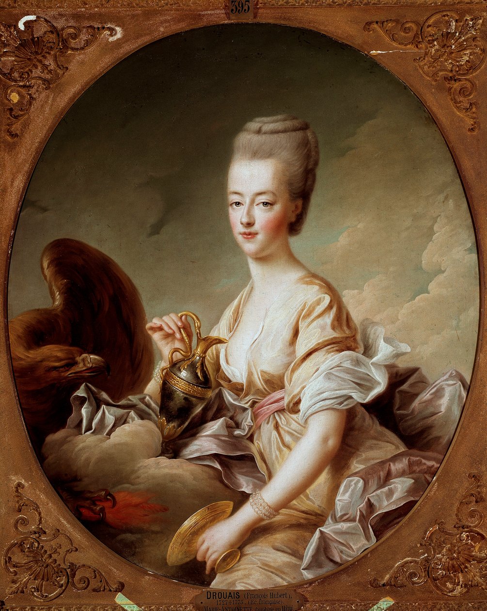 Muotokuva Marie Antoinettesta (1755-1793), Dauphine, en Hebe, Francois Hubert Drouais