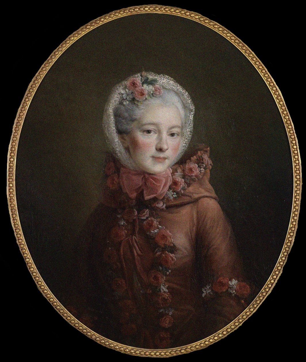 Prinsessa Natalya Petrovna Galitzinen muotokuva 1741-1837, 1760 tekijältä Francois Hubert Drouais