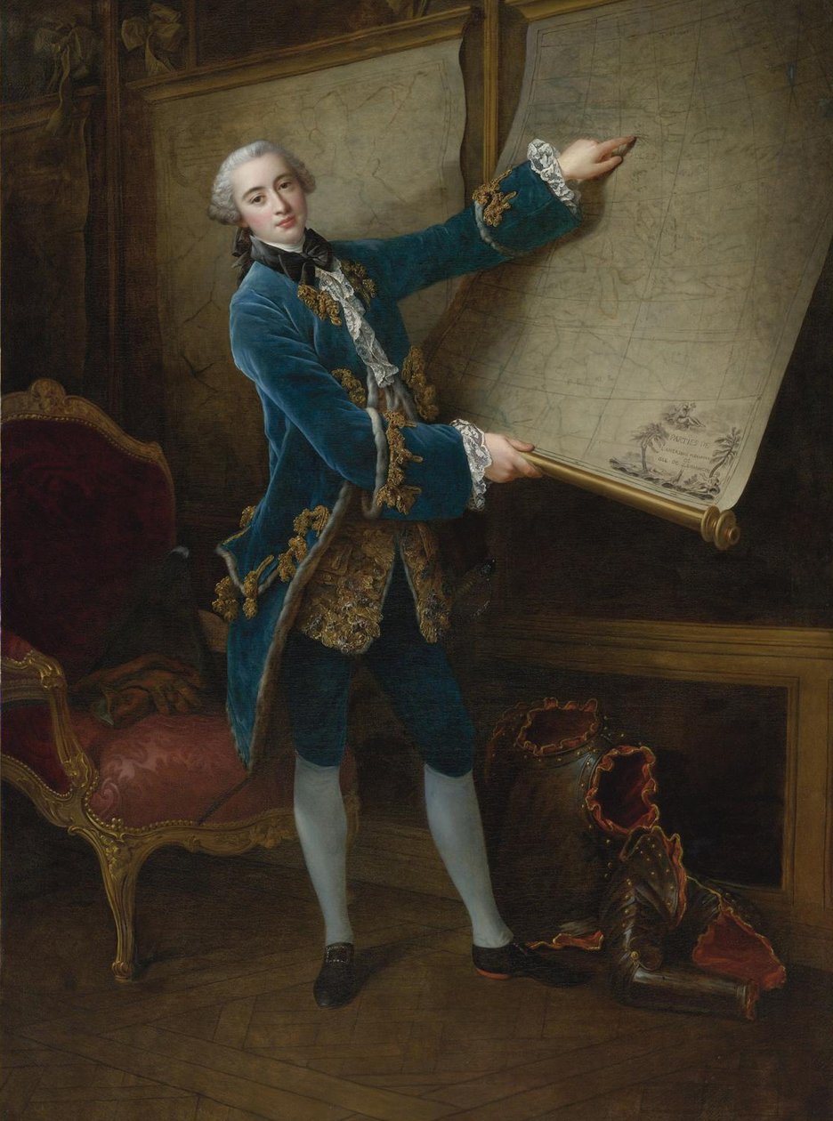Comte de Vaudreuilin muotokuva 1740-1817 tekijältä Francois Hubert Drouais