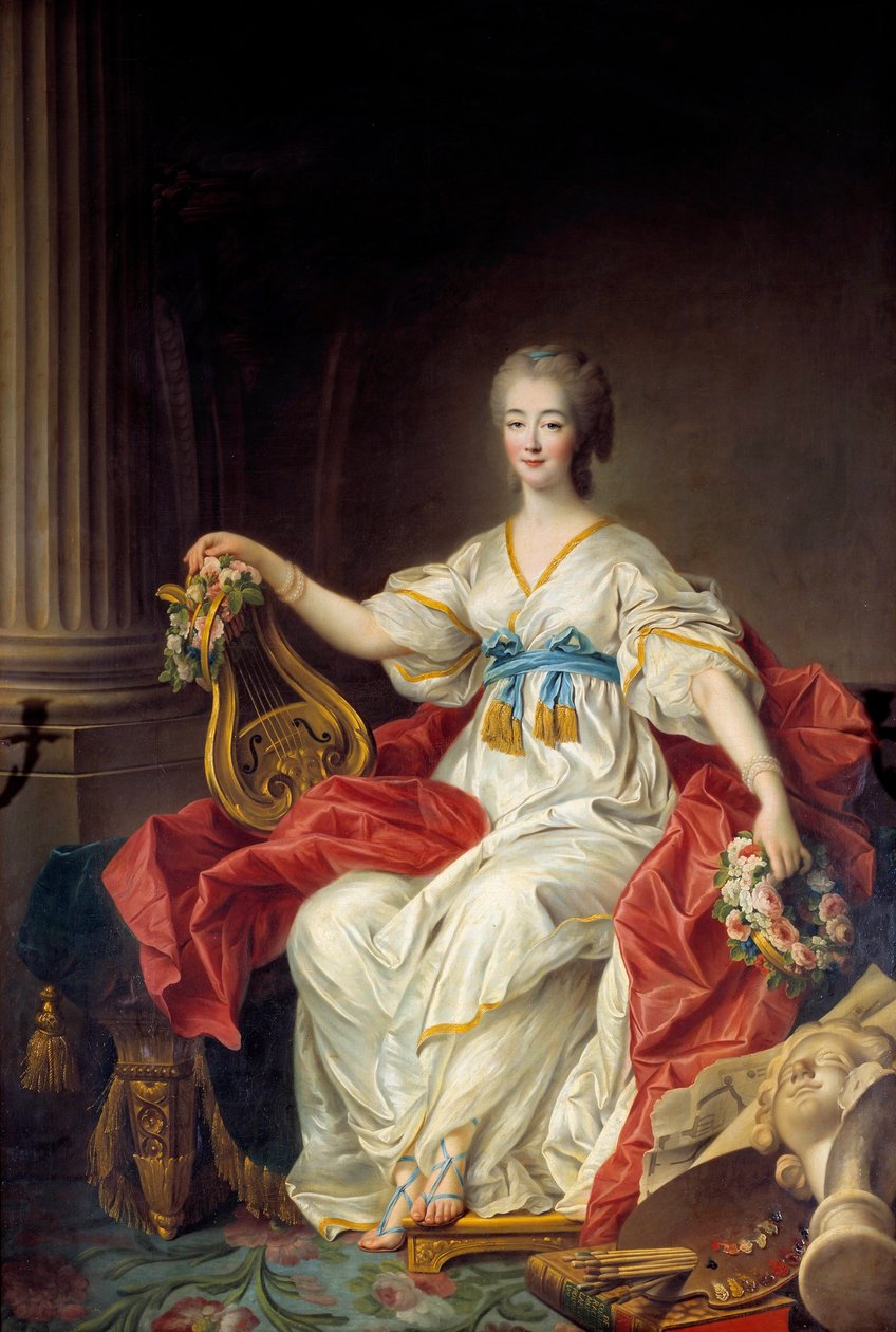 Kreivitär Jeanne (Becu) du Barryn muotokuva tekijältä Francois Hubert Drouais