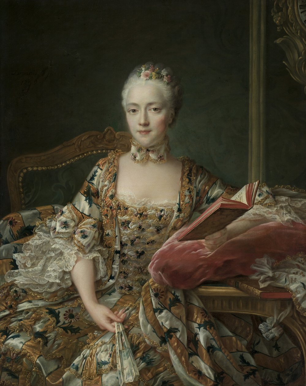 Markiisi d"Aguirandesin muotokuva, 1759 tekijältä Francois Hubert Drouais