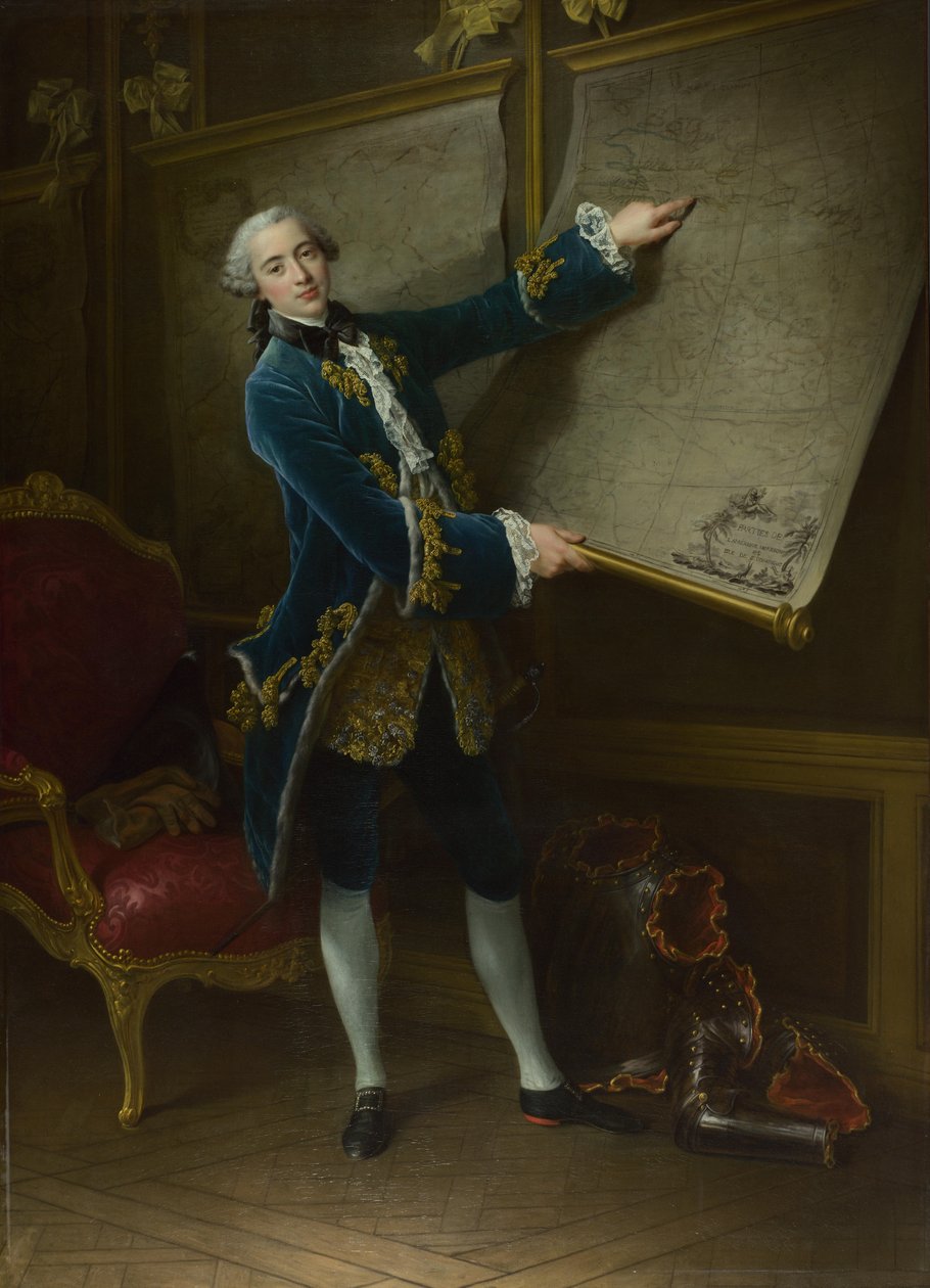 Comte de Vaudreuil, 1758 tekijältä Francois Hubert Drouais