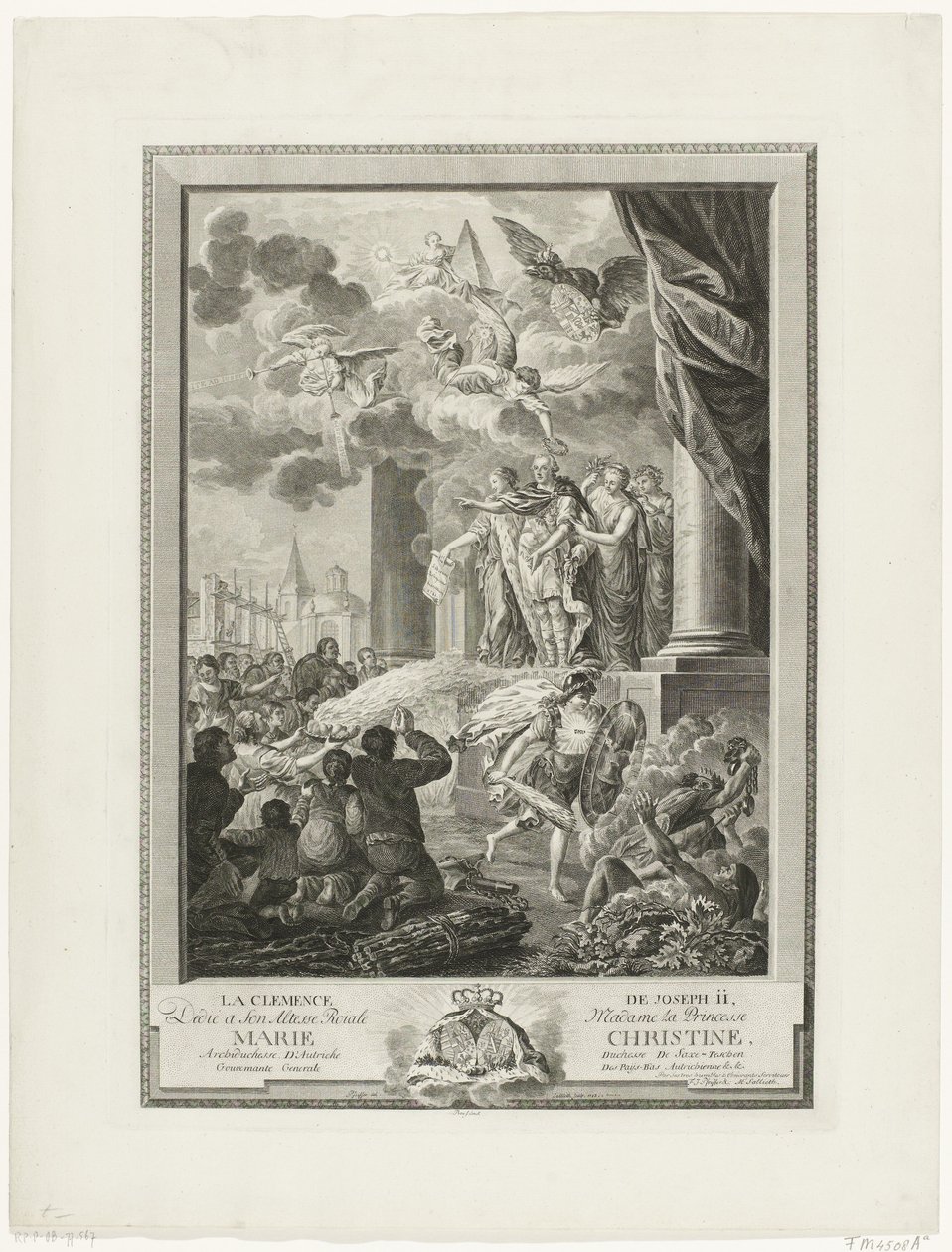 Joseph II:n armahdus, kaivertanut Mathias de Sallieth tekijältä Francois Joseph Pfeiffer