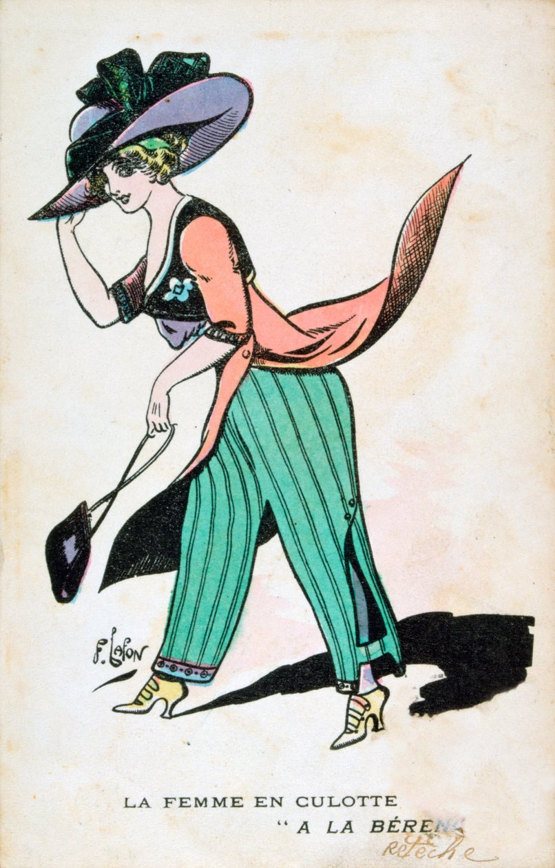 Nainen housuissa, 1900-luku tekijältä Francois Lafon