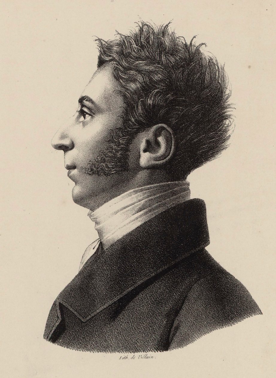 Franz Xavier Wolfgang Mozartin muotokuva 1791-1844, 1820-luku. tekijältä Francois Le Villain