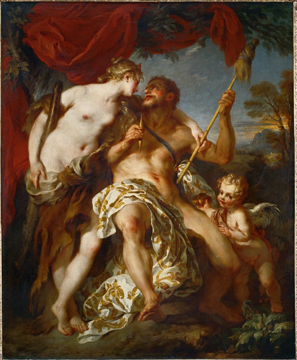 Hercules ja Omphale ... tekijältä François Lemoyne