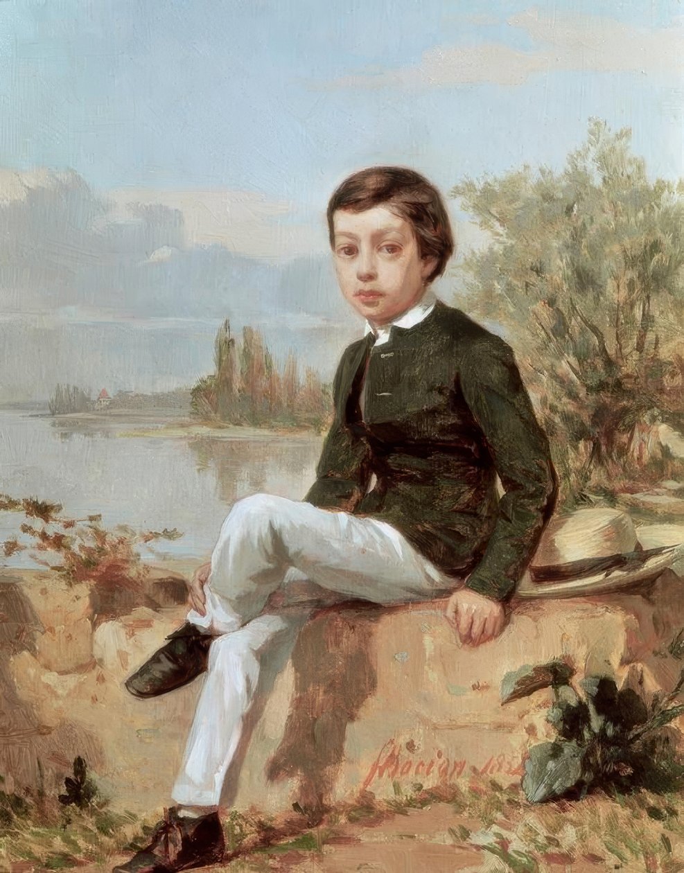 Jacques Larguierin muotokuva (1844–1907) tekijältä Francois Louis David Bocion