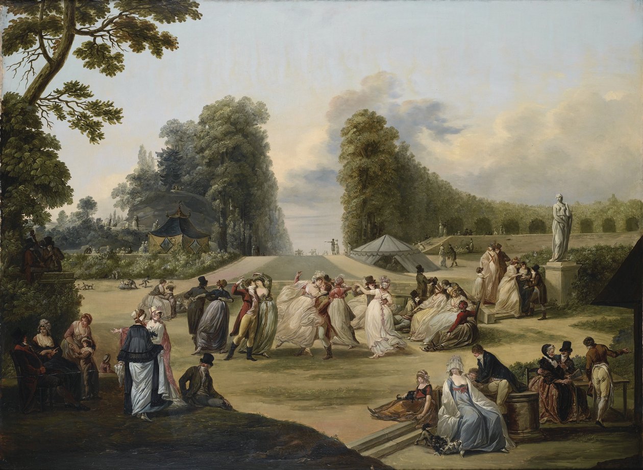 Ball Tivoli Gardensissa, Pariisi, 1799 tekijältä Francois Louis Joseph Watteau