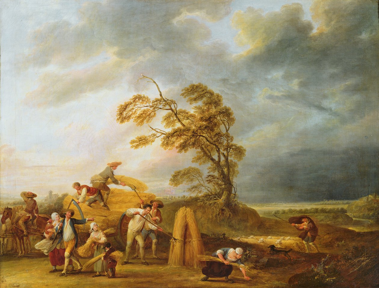 Päivän neljä tuntia: Vespers, 1771 tekijältä Francois Louis Joseph Watteau