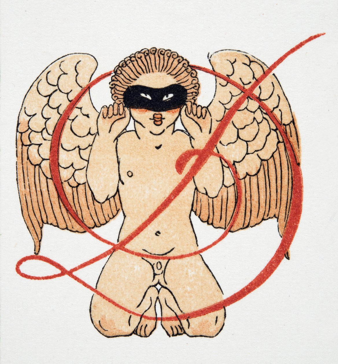 Cupid, pubi. 1922 (stensiiliprintti) tekijältä Francois Louis Schmied