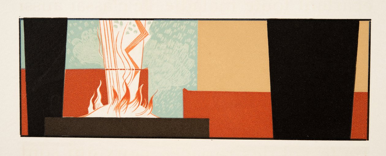 Graafinen kuva: Prometheus Enchained by Aeschylus, pub. 1941 (stensiiliprintti) tekijältä Francois Louis Schmied