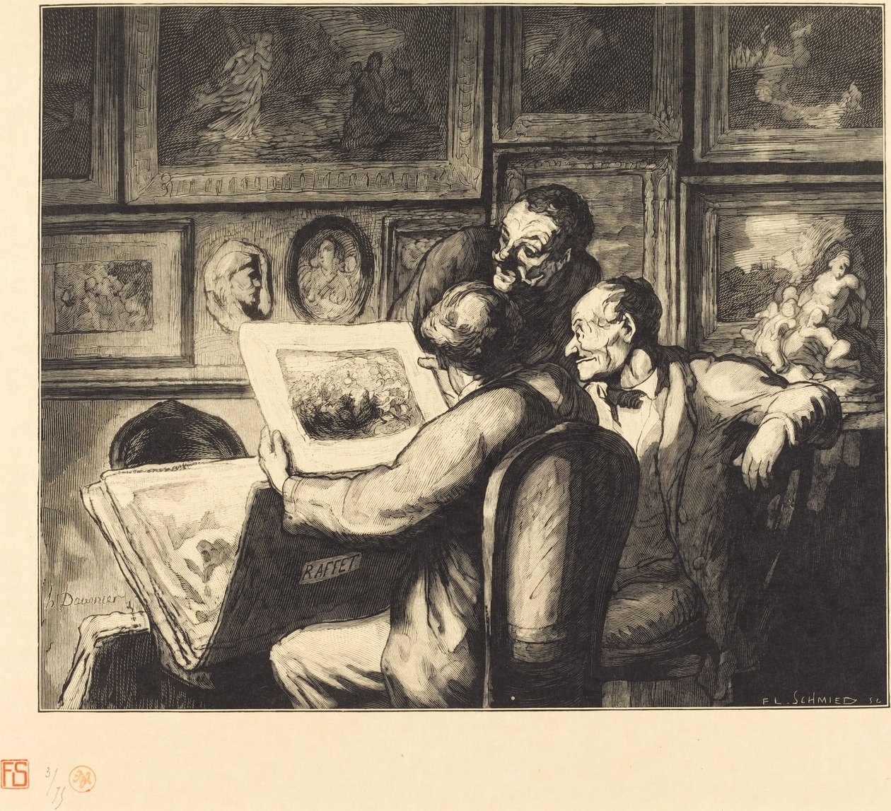 Tulostuksen ystävät tekijältä Francois Louis Schmied after Honoré Daumier
