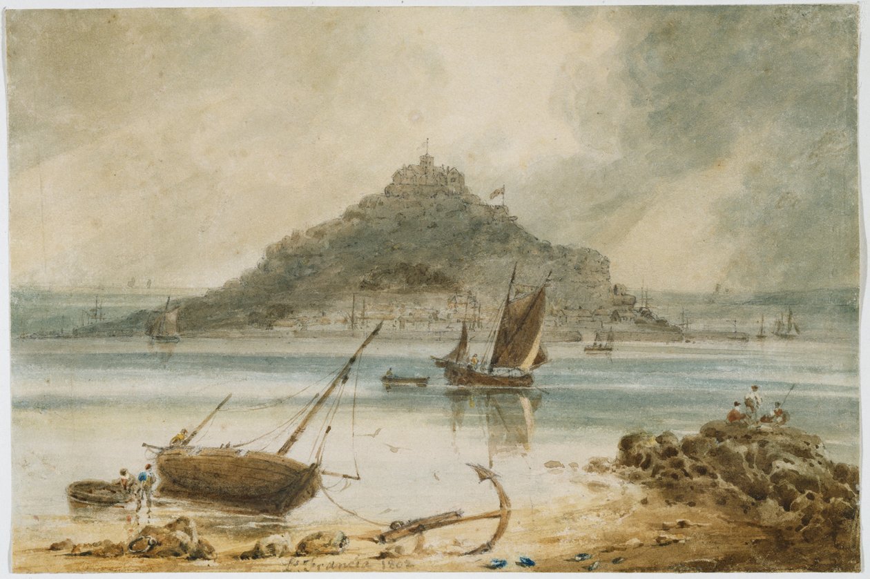 Mont St Michel, 1802 tekijältä Francois Louis Thomas Francia