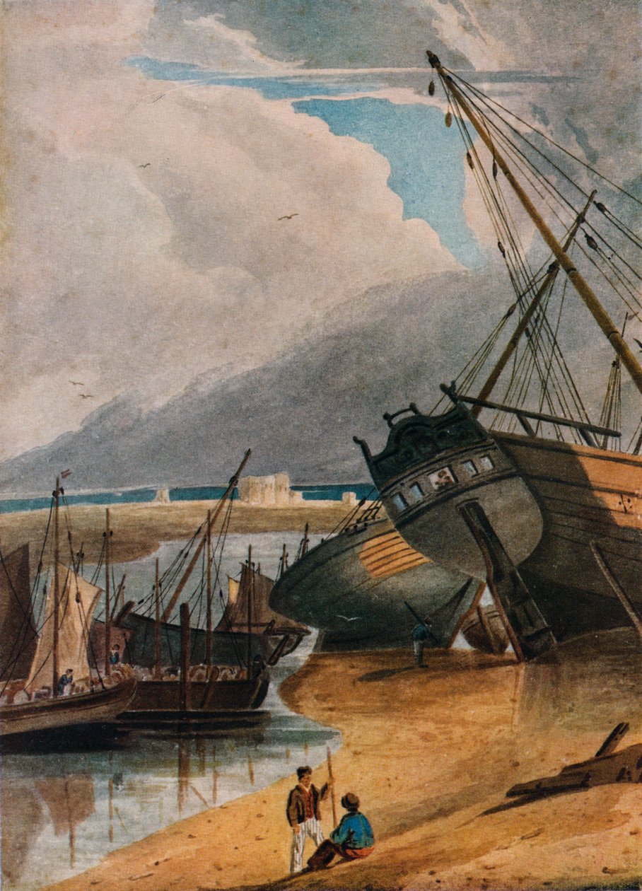 Toimitus Dealissa, c1800, 1925 tekijältä Francois Louis Thomas Francia