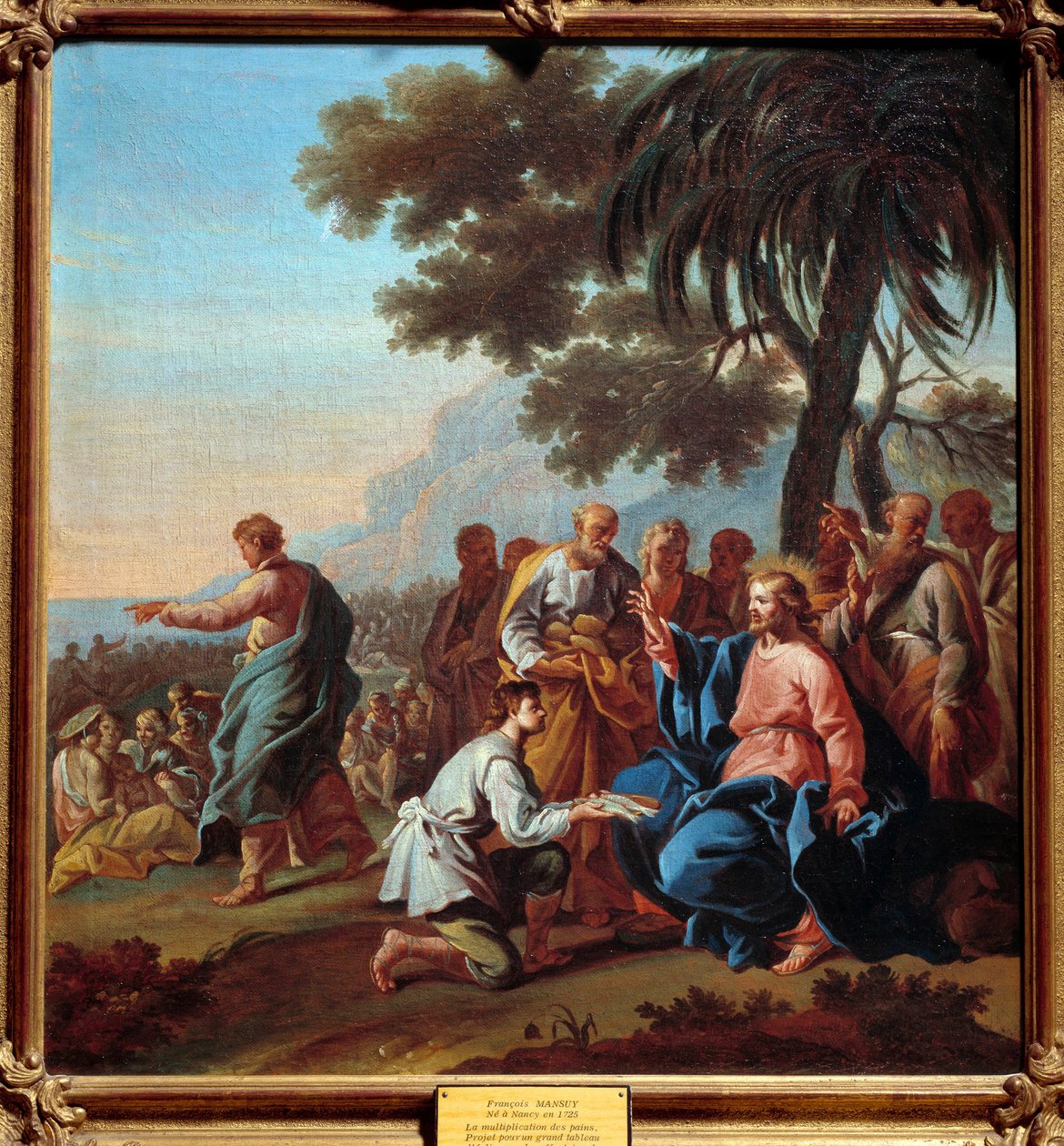 Leivän lisääntyminen. François Mansuyn maalaus (1725 -?) tekijältä Francois Mansuy