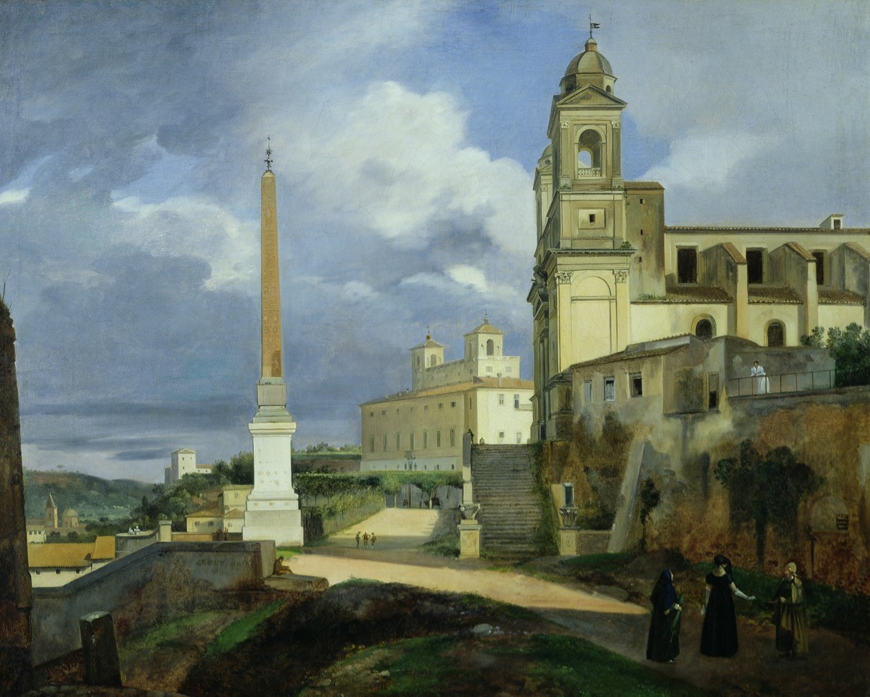Trinita dei Monti ja Villa Medici, Rooma tekijältä Francois Marius Granet