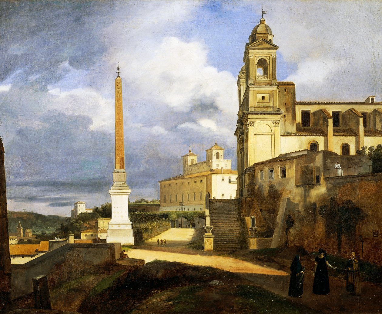 Trinity of Death ja Villa Medici Roomassa tekijältä Francois Marius Granet