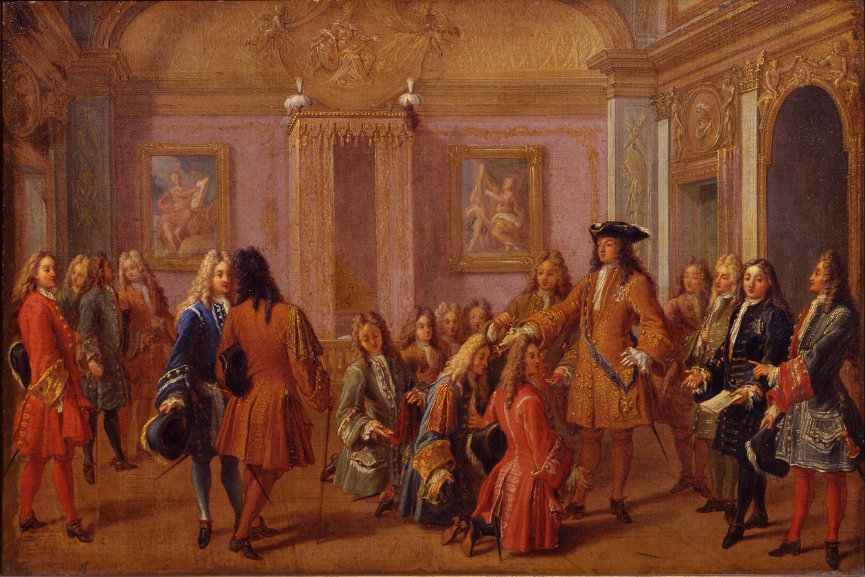 Ludvig XIV:n ensimmäinen Saint-Louisin ritarikunnan ritarikunnan aatelistus Versailles
